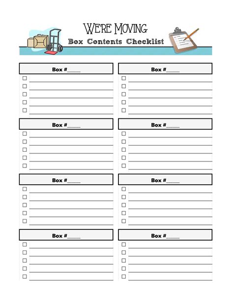 45 Great Moving Checklists [Checklist for Moving In / Out] ᐅ TemplateLab