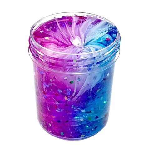 Best Sale 2019 Kids Toys Non Toxic Clear Slime Beautiful Color Mixing Cloud Slime Kids Relief ...