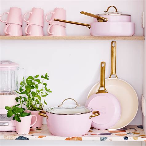 Blush Padova 10-Piece Set | Ceramic cookware, Pots and pans sets ...