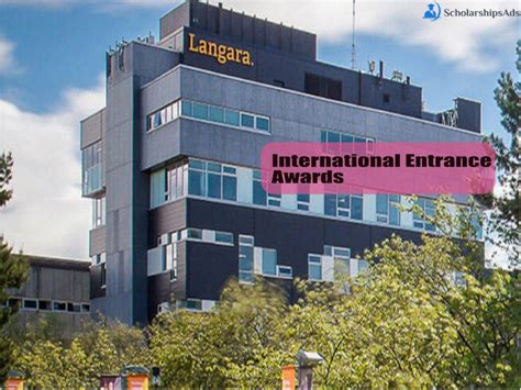 International Entrance Awards 2022 at Langara College Canada are available