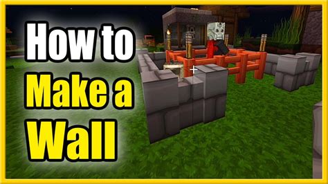 How to Make a Stone Brick Wall in Minecraft (Craft Any Wall Recipe) - YouTube