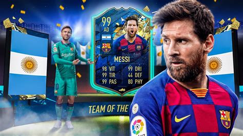 FUT20 - TOTS REVIEW : LIONEL MESSI (99) - ULTIMATE TEAM - YouTube