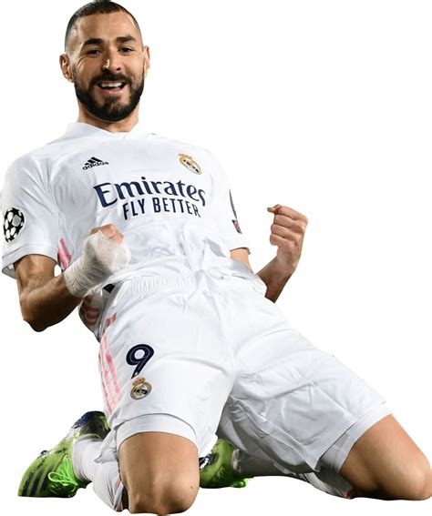 Karim Benzema Real Madrid football render - FootyRenders