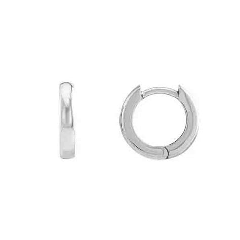 Silver Huggies 12mm – Eklektic Jewelry Studio