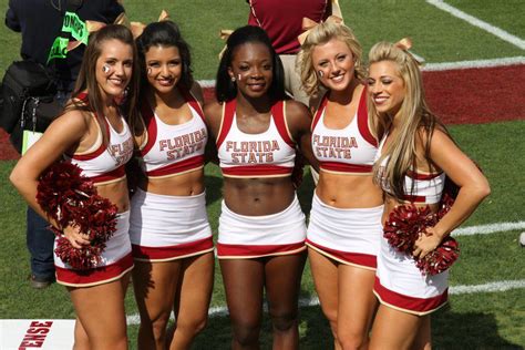 NFL and College Cheerleaders Photos: Florida State Cheerleaders Ready ...