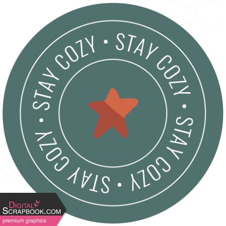 Good Life December 2022: Label - Stay Cozy graphic by Marisa Lerin | DigitalScrapbook.com ...