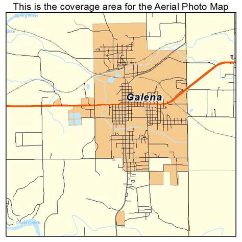 Aerial Photography Map of Galena, KS Kansas