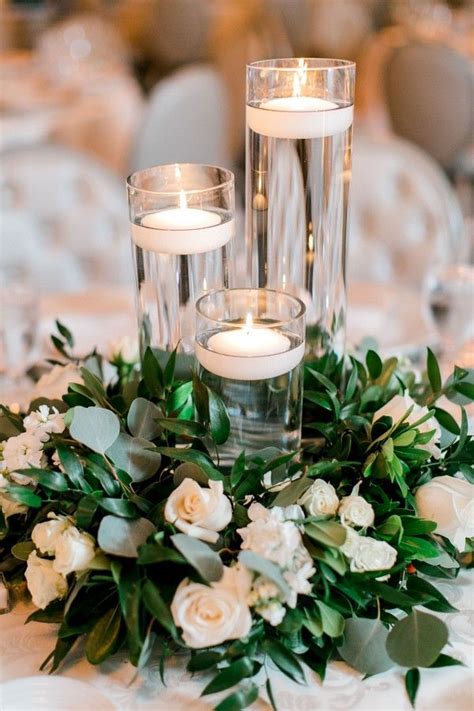 20 Floating Candle Flower Wedding Centerpiece Ideas | R&R | Amazing ...