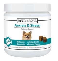 VetClassics Anxiety & Stress Soft Chews - Calming Support For Dogs