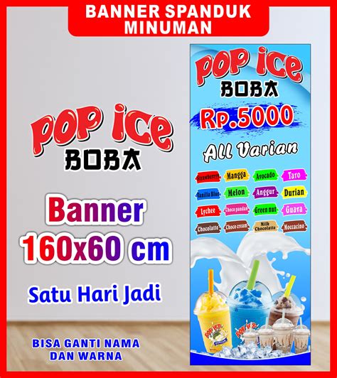 Contoh Spanduk Minuman Pop Ice Brosur Dan Spanduk | The Best Porn Website