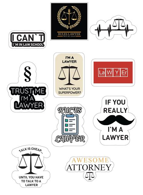 Trust me I'm a lawyerThe Law Sticker Pack Lawyer | Etsy