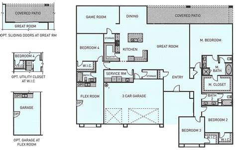 Floor Plan Plan 3756SC Floor Plan (3756 sq ft, 4 beds) at Monte Cristo ...