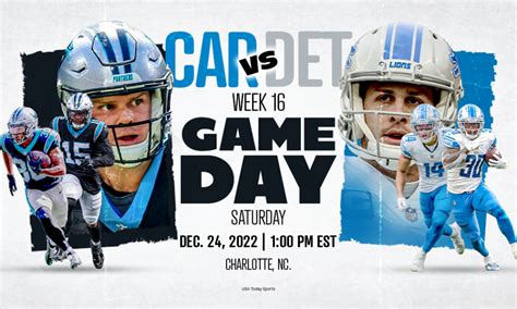 NFL games on TV today: Detroit Lions vs. Carolina…