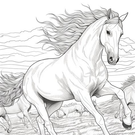 VOL. 1 20 Printable Horse Coloring Pages for Kids and Adults Digital Download PDF - Etsy