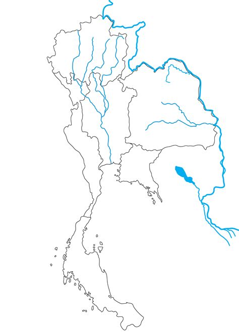 Thailand Rivers Map