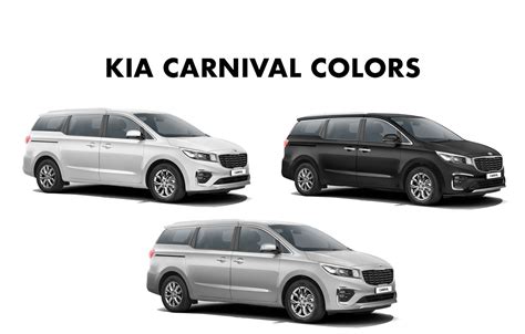 Kia Carnival Colors: White, Silver, Black - GaadiKey