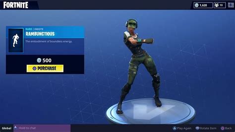 Is Rambunctious the rarest emote in Fortnite?