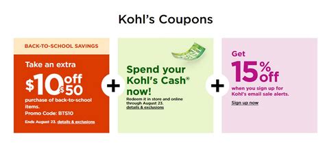 Kohls Coupons Sale Until Aug 30, 2020