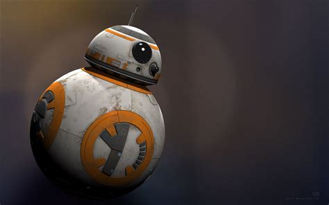 Star Wars VII BB8 Droid Portrait (Rendered by Erik Pedersen) | Bb8 droid, Star wars vii, Art ...