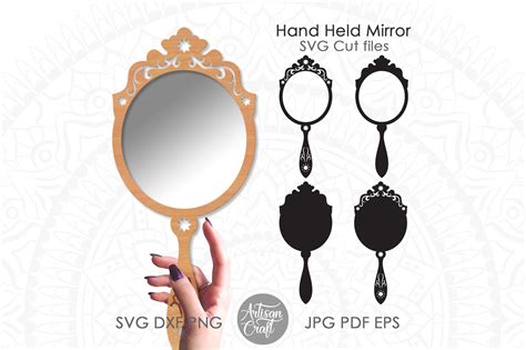 Vintage Hand Mirror Clip Art