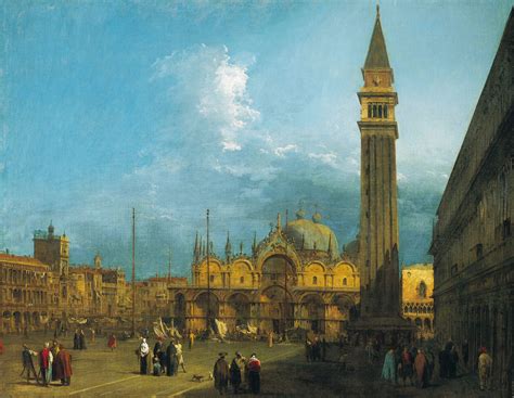 Canaletto, Piazza San Marco looking East towards the Basilica and the Campanile, c.1723 ...