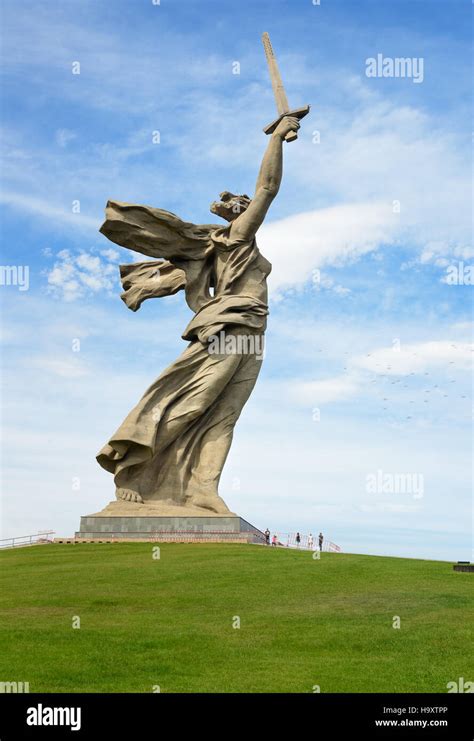 Motherland Calls monument. Memorial complex Mamayev Kurgan. Volgograd, Russia Stock Photo - Alamy