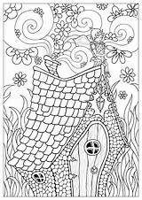House  Coloring Pages For Adults sketch template