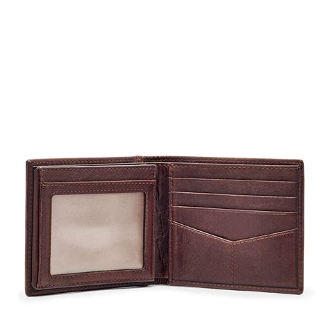 Fossil Men's Ward Leather Rfid Blocking Money Clip Bifold Wallet ...