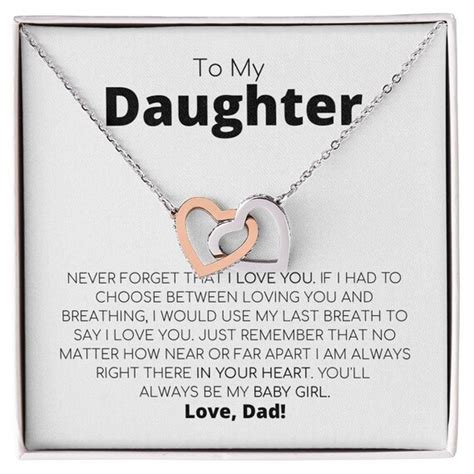 Father Daughter Necklace Father Daughter Jewelry Father to - Etsy