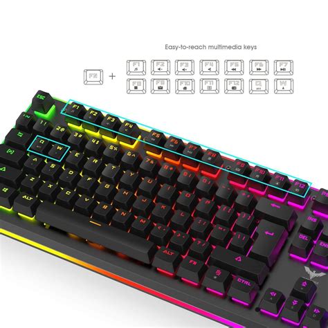 Havit RGB Backlit Membrane Gaming Keyboard – Spectral Distribution Pty Ltd