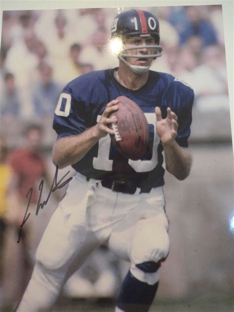 FRAN TARKENTON HAND SIGNED OVERSIZED 11x14 PHOTO+COA FOOTBALL HOF NY GIANTS | Autographia