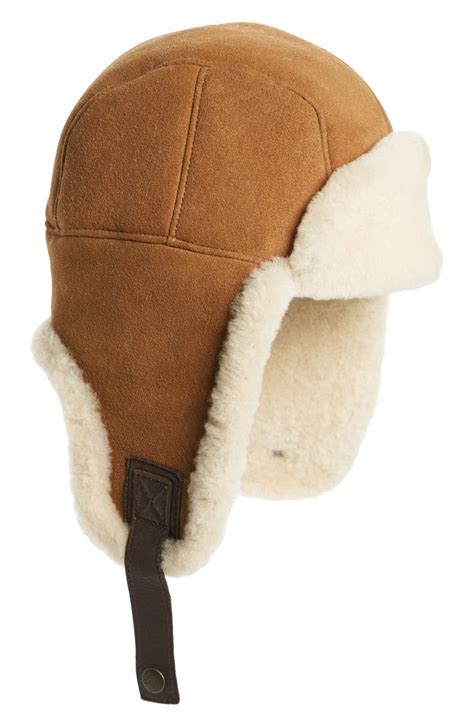 UGG® Genuine Shearling Trapper Hat | Nordstrom