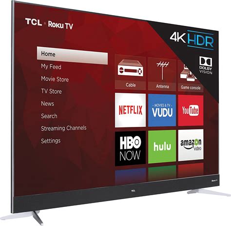 TCL 75-Inch LED 4K Ultra HD Roku Smart TV (2017 Model) 75C807 689743519316 | eBay