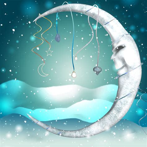 Fantasy Art Winter Moon Background Free Stock Photo - Public Domain Pictures