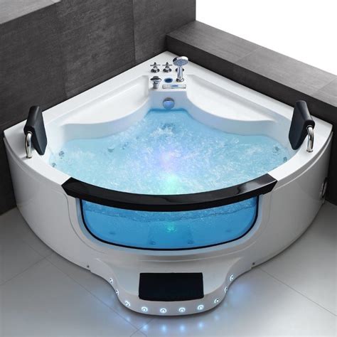 China Two Person Luxury Hot Tub Acrylic Jacuzzi Whirlpool Jetted Bathing Tub Corner Bath (Q422 ...