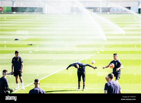 Cristiano Ronaldo of Juventus during the Juventus training session ...