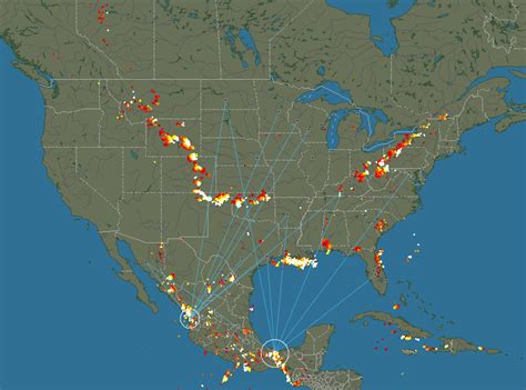 Real-time lightning map | FlowingData