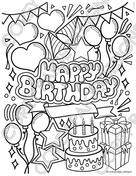 Batman Happy Birthday Coloring Page Coloring Pages