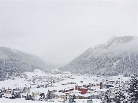 Davos under fresh snow from Youthpalace hostel. #davos #switzerland #winter #snow | Natural ...