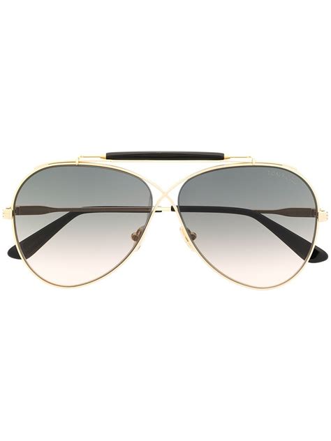 TOM FORD Eyewear Tom N.6 Aviator Sunglasses - Farfetch in 2021 | Tom ...