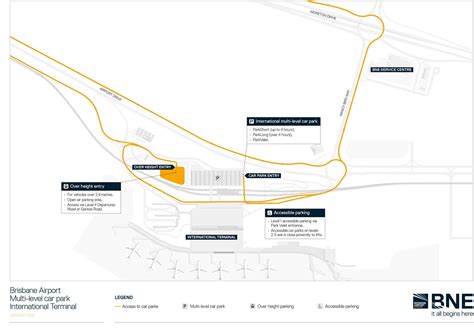 Parking Brisbane International Airport map BNE