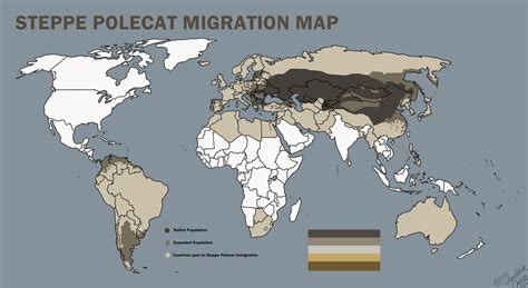 Steppe Polecat Distribution Map by ArtRock15 on DeviantArt