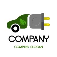 Automotive & Vehicle Logo | Electric Eco Friendly Vehicle