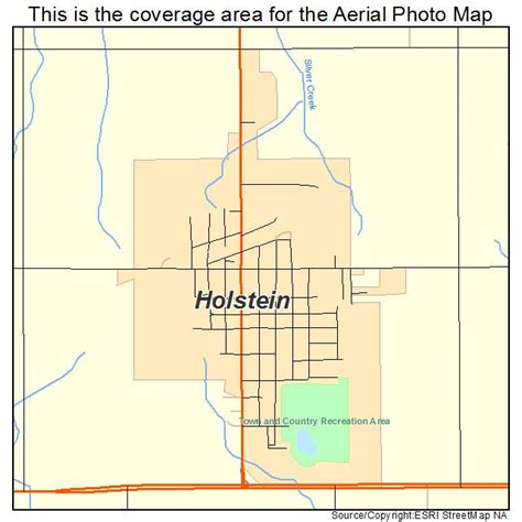 Aerial Photography Map of Holstein, IA Iowa