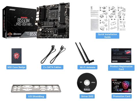 MSI B550M PRO-VDH WiFi Gaming Motherboard