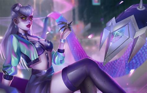 Wallpaper League of Legends, game art, girl art, Evelynn (League of ...