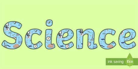 Science Lettering | Display Title (teacher made)