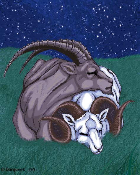 Aries and Capricorn by Barguest on DeviantArt