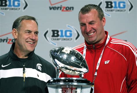 Wisconsin coach Bret Bielema: Big Ten title game rematch with Spartans ...