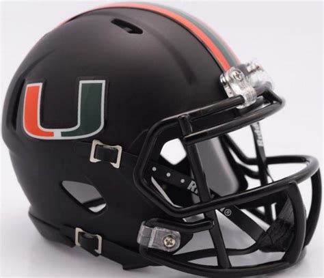 Miami Hurricanes | Football helmets, Mini footballs, Mini football helmet